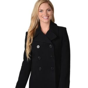 Calvin Klein Navy Wool blend Peacoat